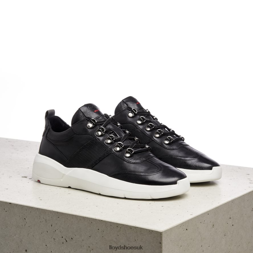 LLOYD Women LEATHER SNEAKERS H4BXXT834 Shoes black