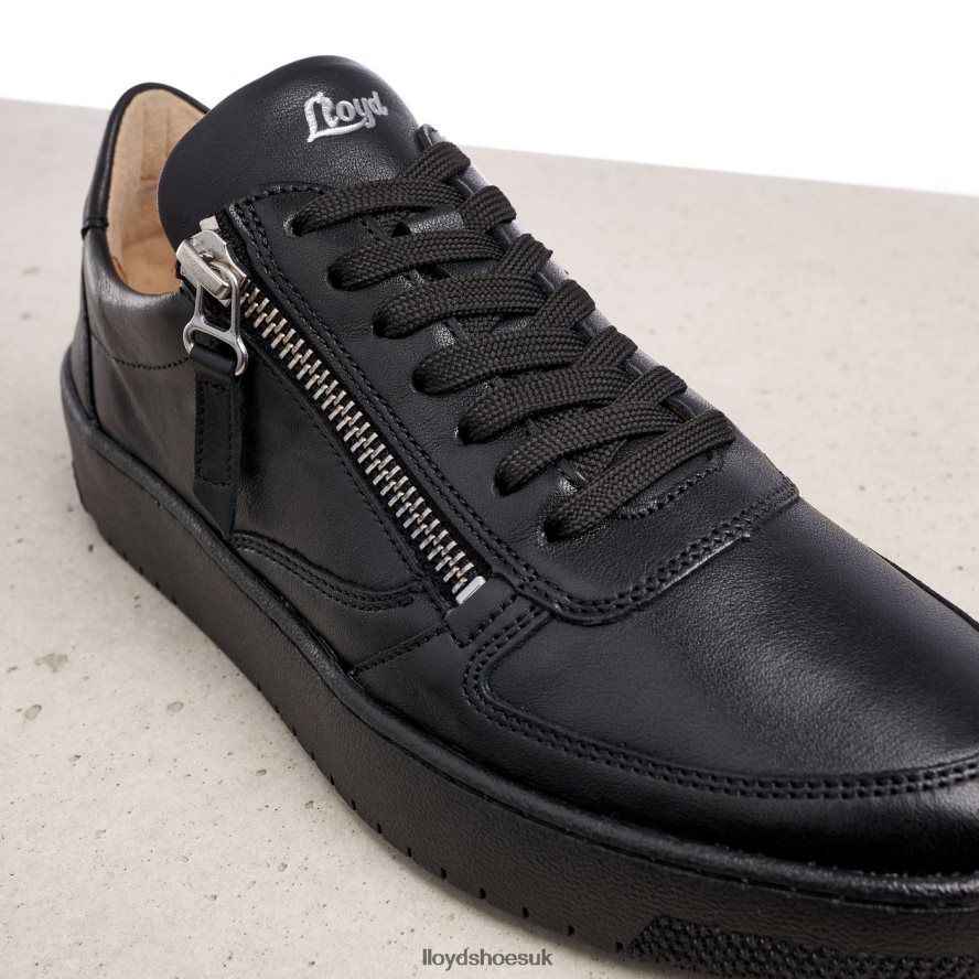 LLOYD Women LOW TOP LEATHER SNEAKERS H4BXXT823 Shoes black