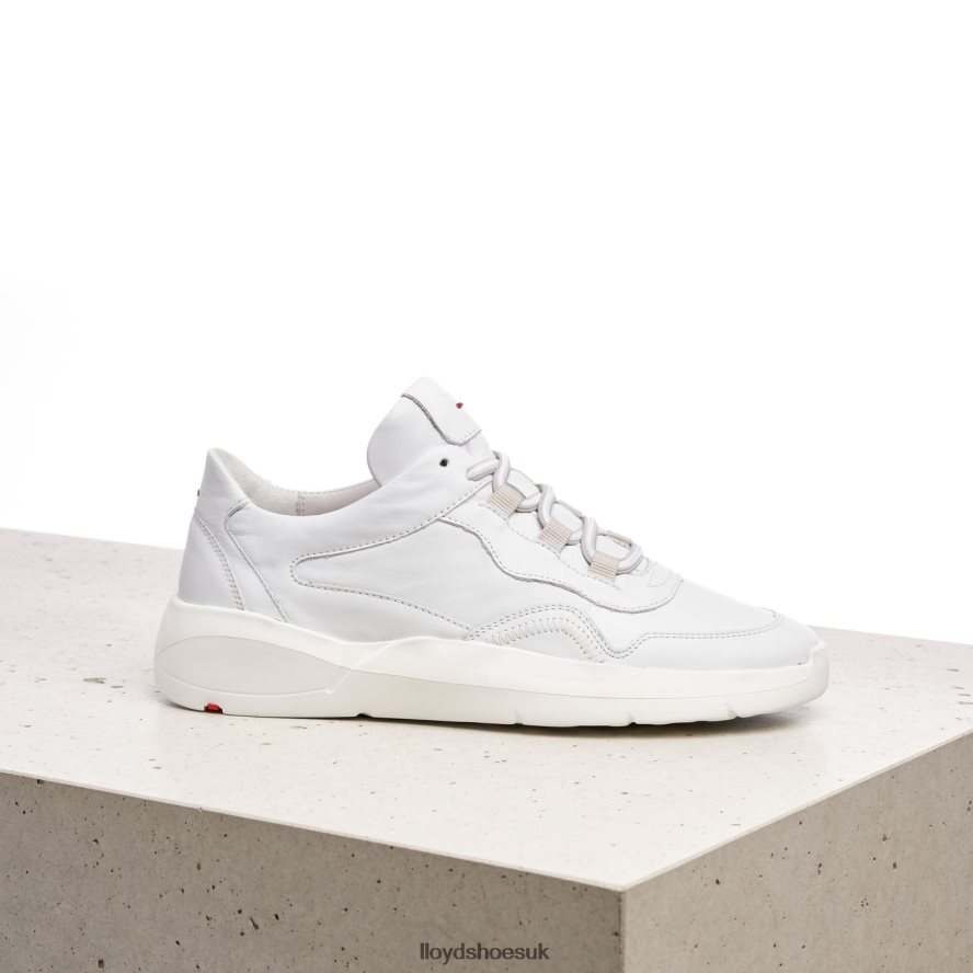 LLOYD Women LOW TOP LEATHER SNEAKERS H4BXXT829 Shoes white