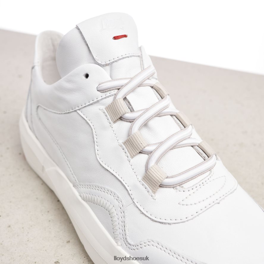 LLOYD Women LOW TOP LEATHER SNEAKERS H4BXXT829 Shoes white