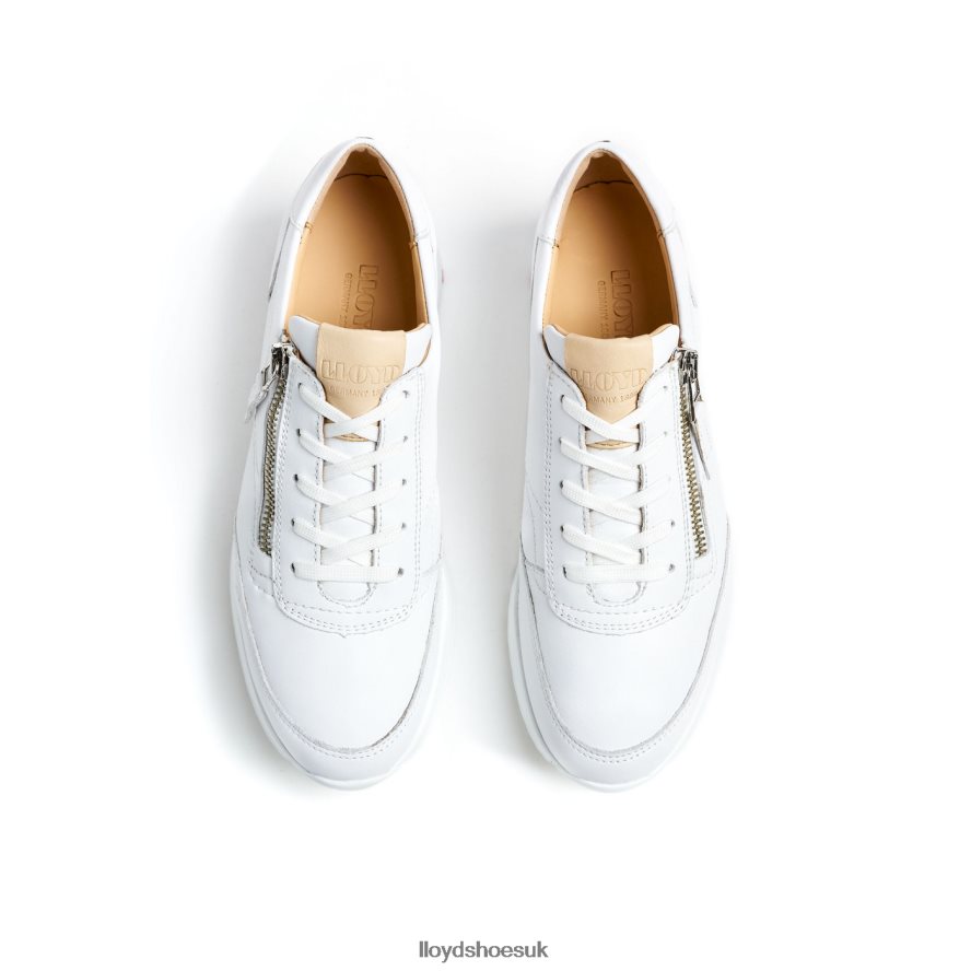 LLOYD Women QUALITY LOW TOP SNEAKERS H4BXXT784 Shoes white