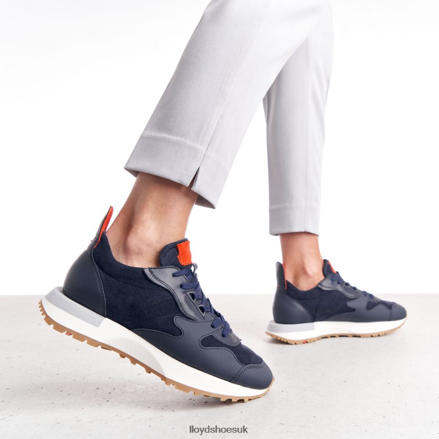 LLOYD Women SHEEP LEATHER SNEAKERS H4BXXT791 Shoes blue