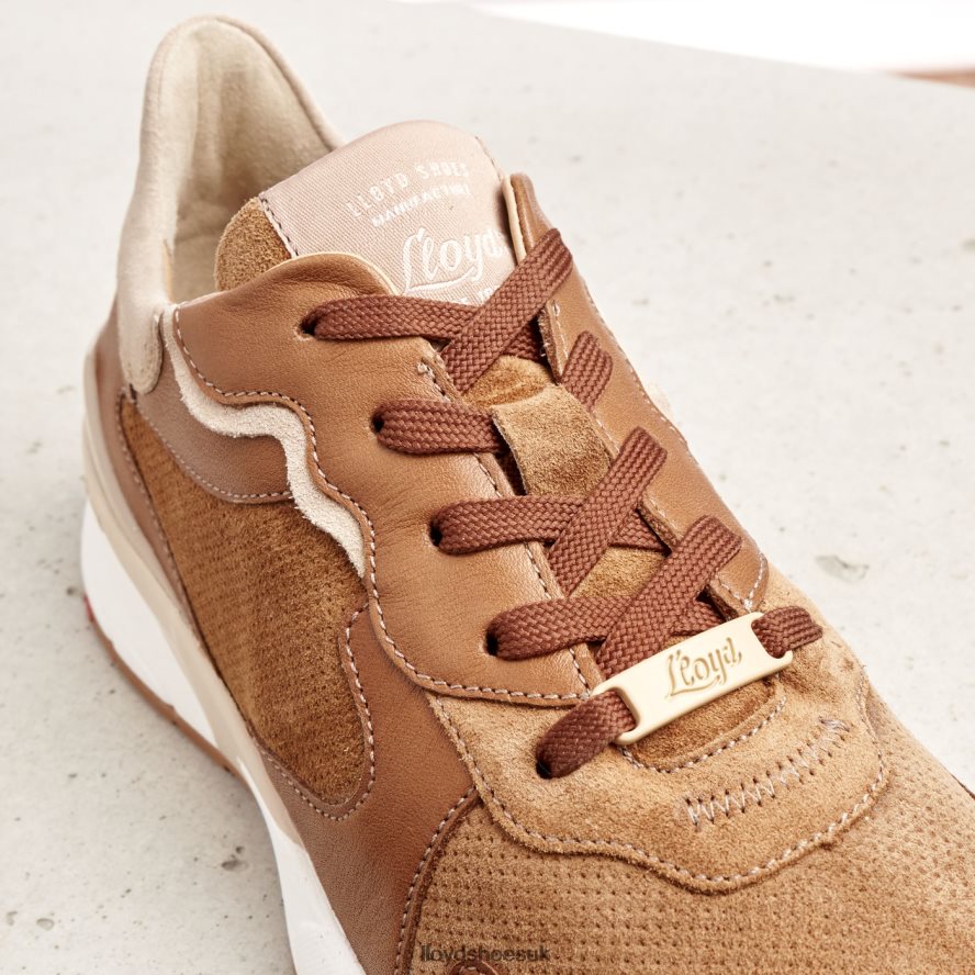 LLOYD Women SHEEP LEATHER SNEAKERS H4BXXT804 Shoes brown