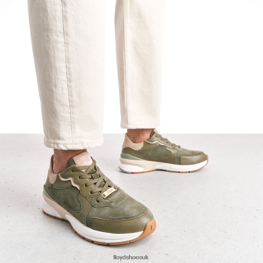 LLOYD Women SHEEP LEATHER SNEAKERS H4BXXT817 Shoes green