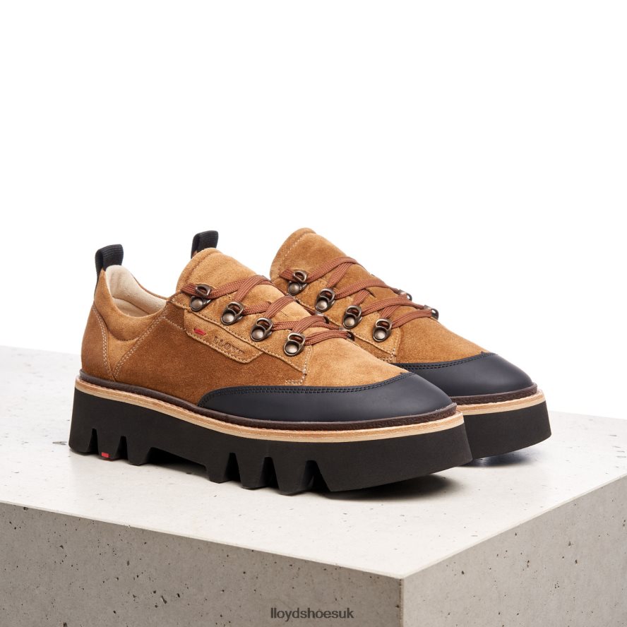 LLOYD Women SMOOTH LEATHER SNEAKERS H4BXXT1176 Shoes brown