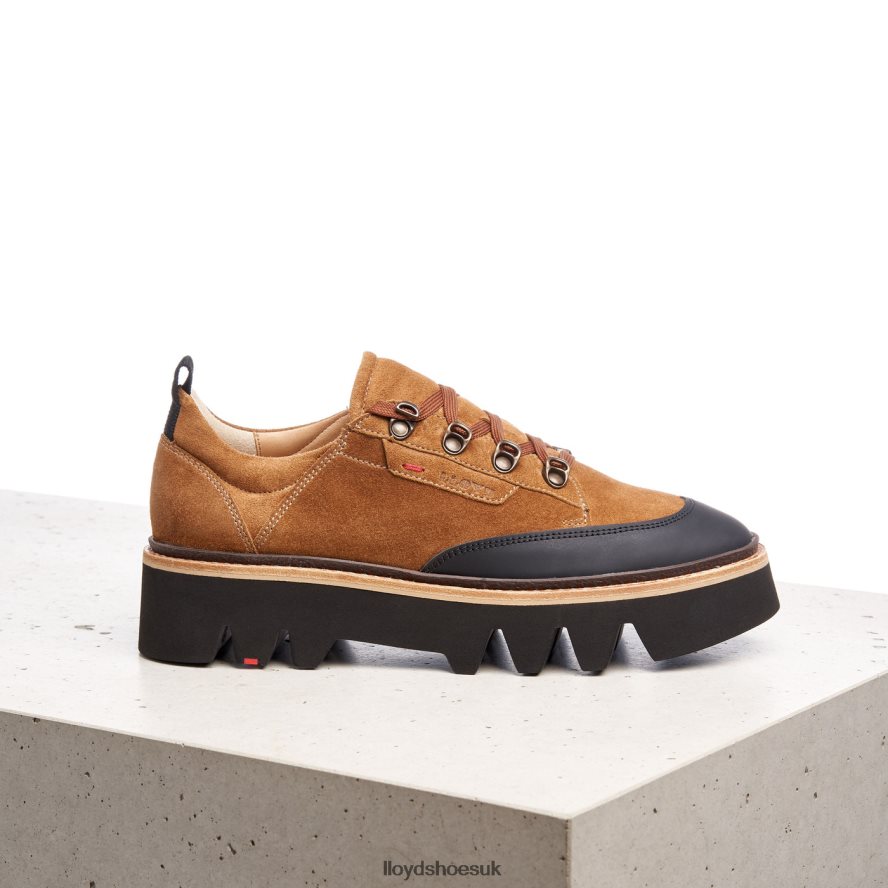 LLOYD Women SMOOTH LEATHER SNEAKERS H4BXXT1176 Shoes brown