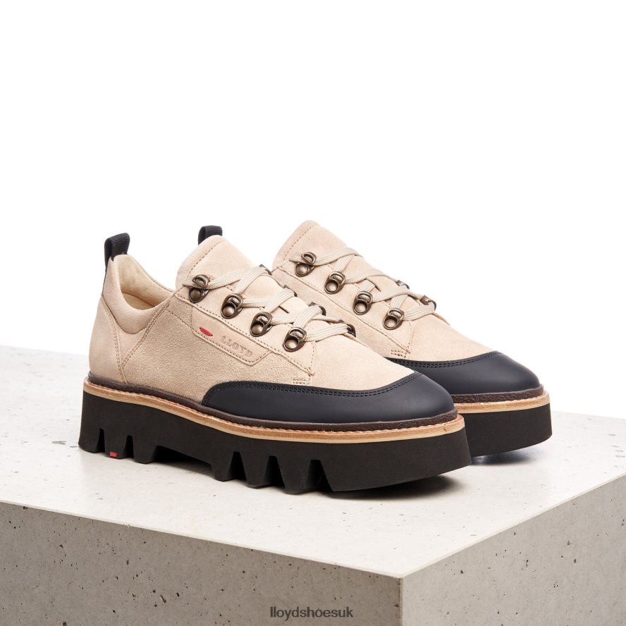 LLOYD Women SMOOTH LEATHER SNEAKERS H4BXXT1177 Shoes beige