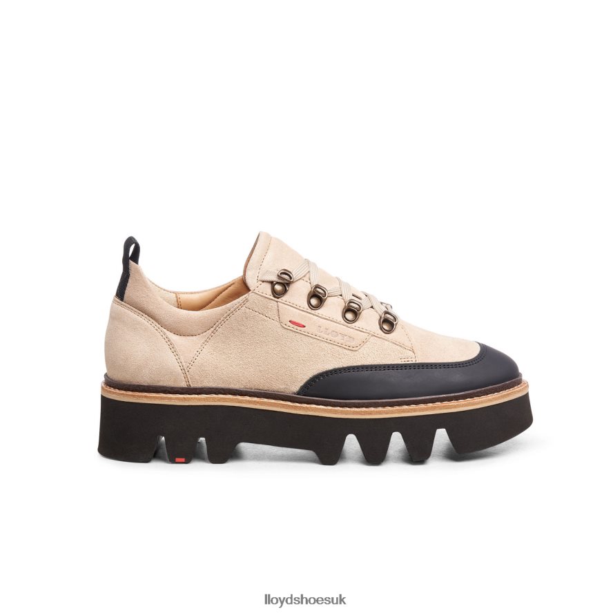 LLOYD Women SMOOTH LEATHER SNEAKERS H4BXXT1177 Shoes beige
