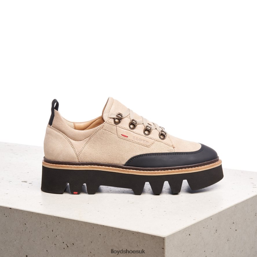 LLOYD Women SMOOTH LEATHER SNEAKERS H4BXXT1177 Shoes beige
