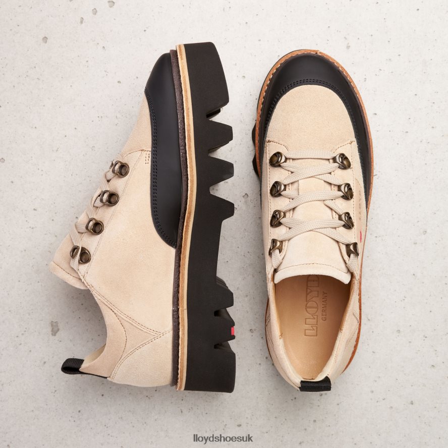LLOYD Women SMOOTH LEATHER SNEAKERS H4BXXT1177 Shoes beige