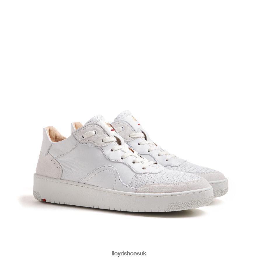 LLOYD Women SMOOTH LEATHER SNEAKERS H4BXXT756 Shoes white