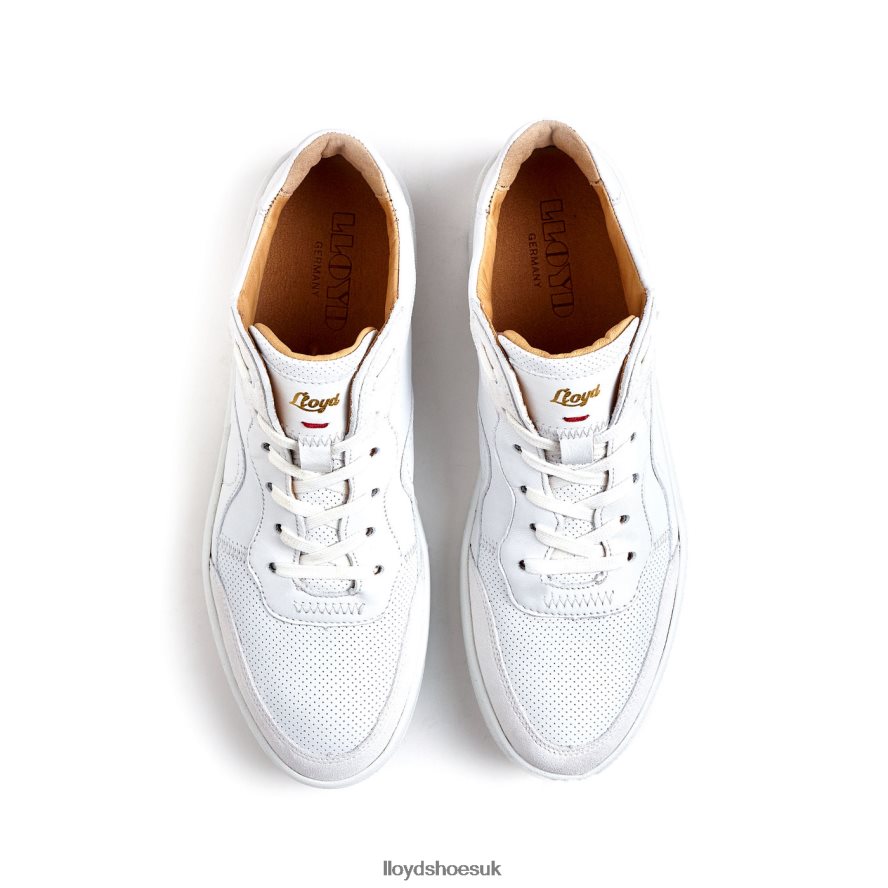LLOYD Women SMOOTH LEATHER SNEAKERS H4BXXT756 Shoes white