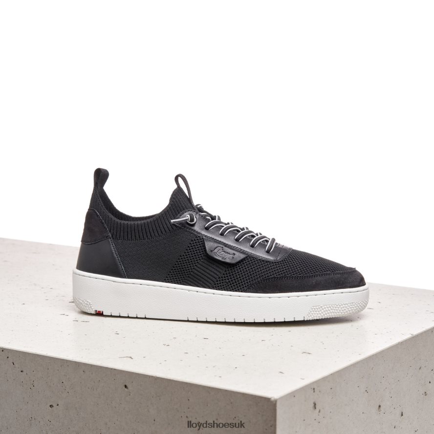 LLOYD Women SMOOTH LEATHER SPOPTY SNEAKERS H4BXXT822 Shoes black