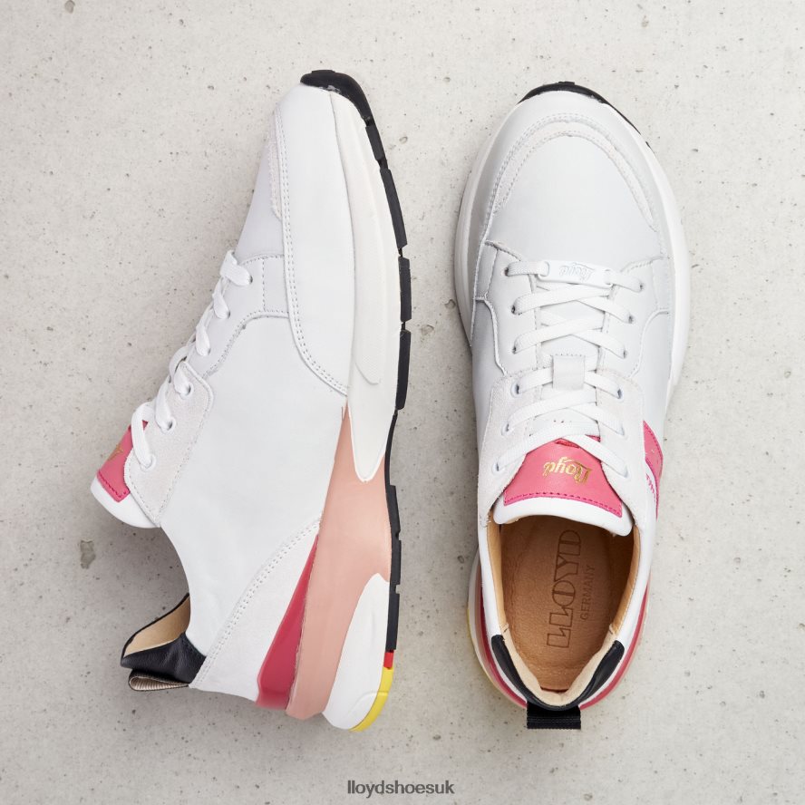 LLOYD Women SMOOTH LEATHER SPOPTY SNEAKERS H4BXXT832 Shoes combined