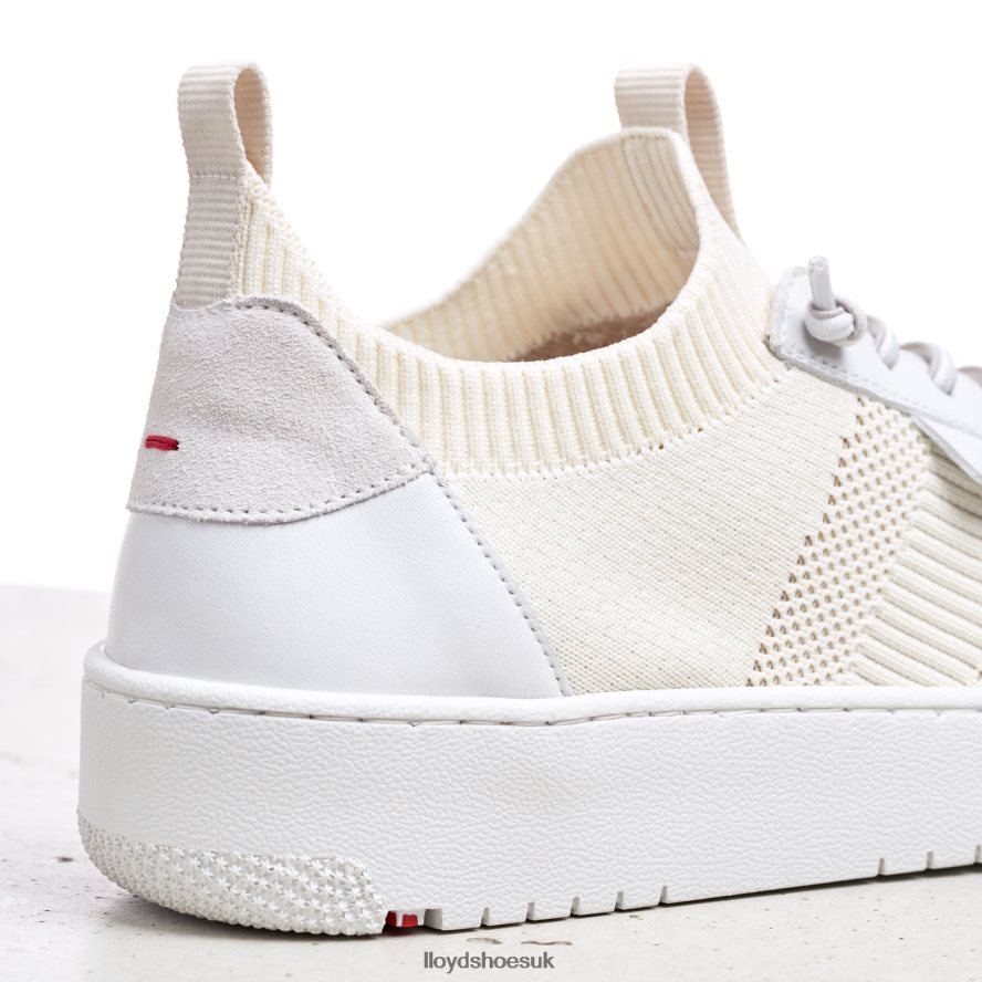 LLOYD Women SPOPTY SMOOTH LEATHER SNEAKERS H4BXXT806 Shoes white