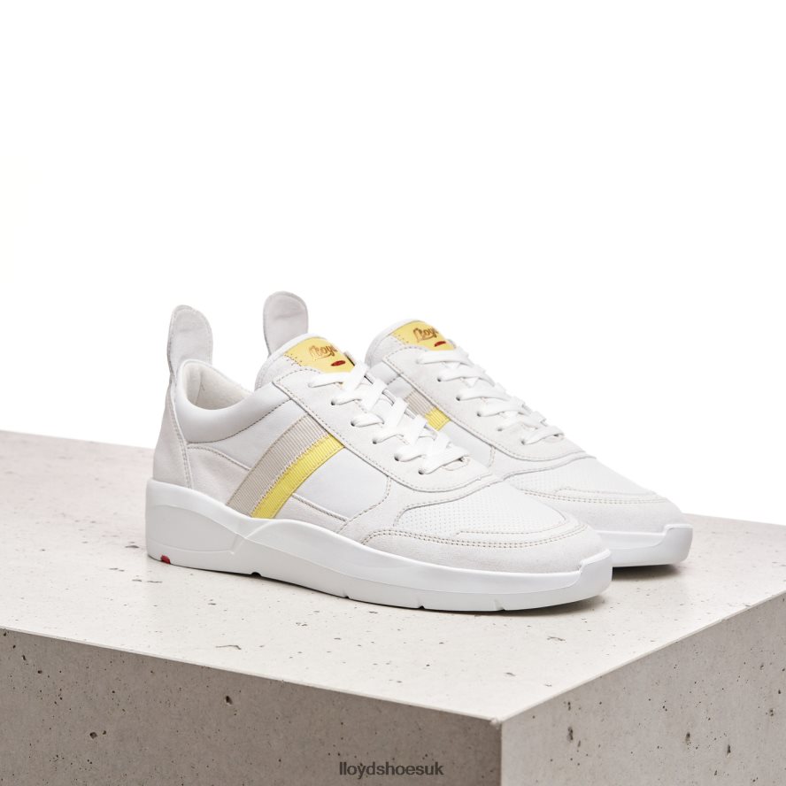 LLOYD Women SPOPTY SMOOTH LEATHER SNEAKERS H4BXXT808 Shoes white