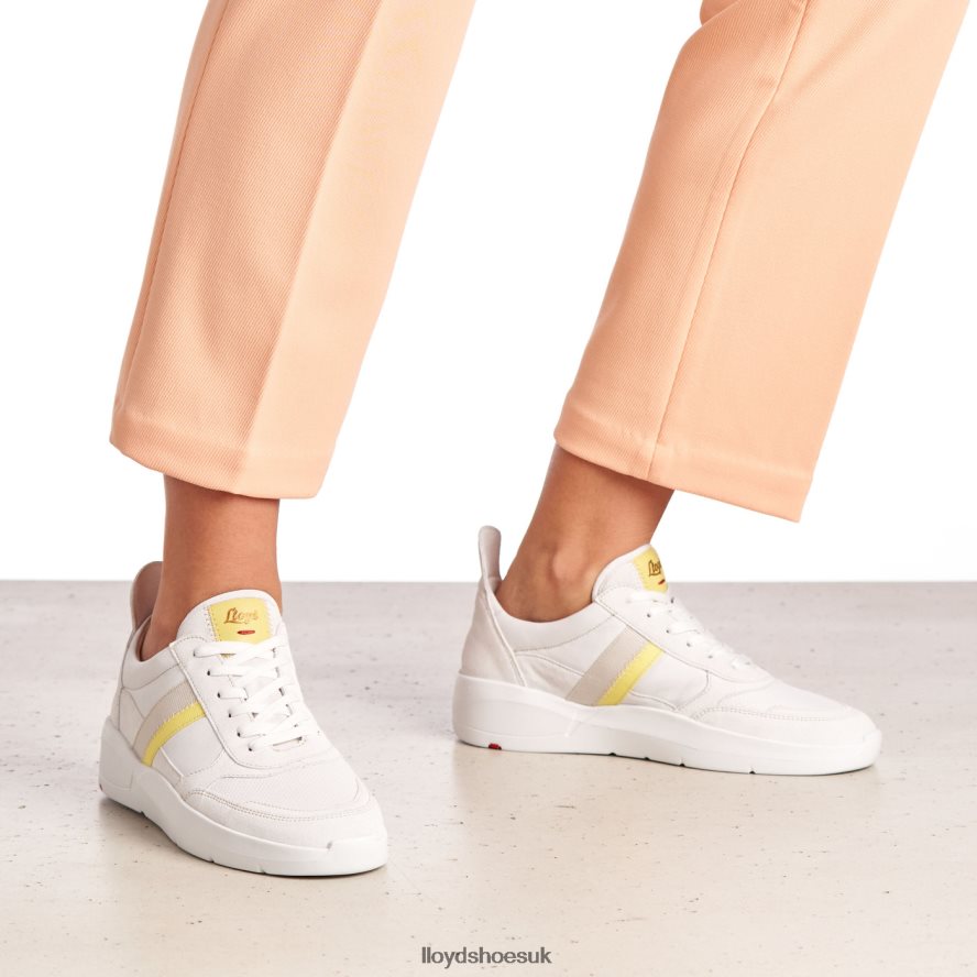 LLOYD Women SPOPTY SMOOTH LEATHER SNEAKERS H4BXXT808 Shoes white
