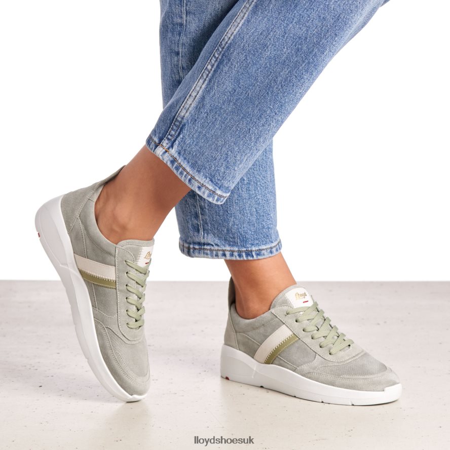 LLOYD Women SPOPTY SMOOTH LEATHER SNEAKERS H4BXXT809 Shoes green