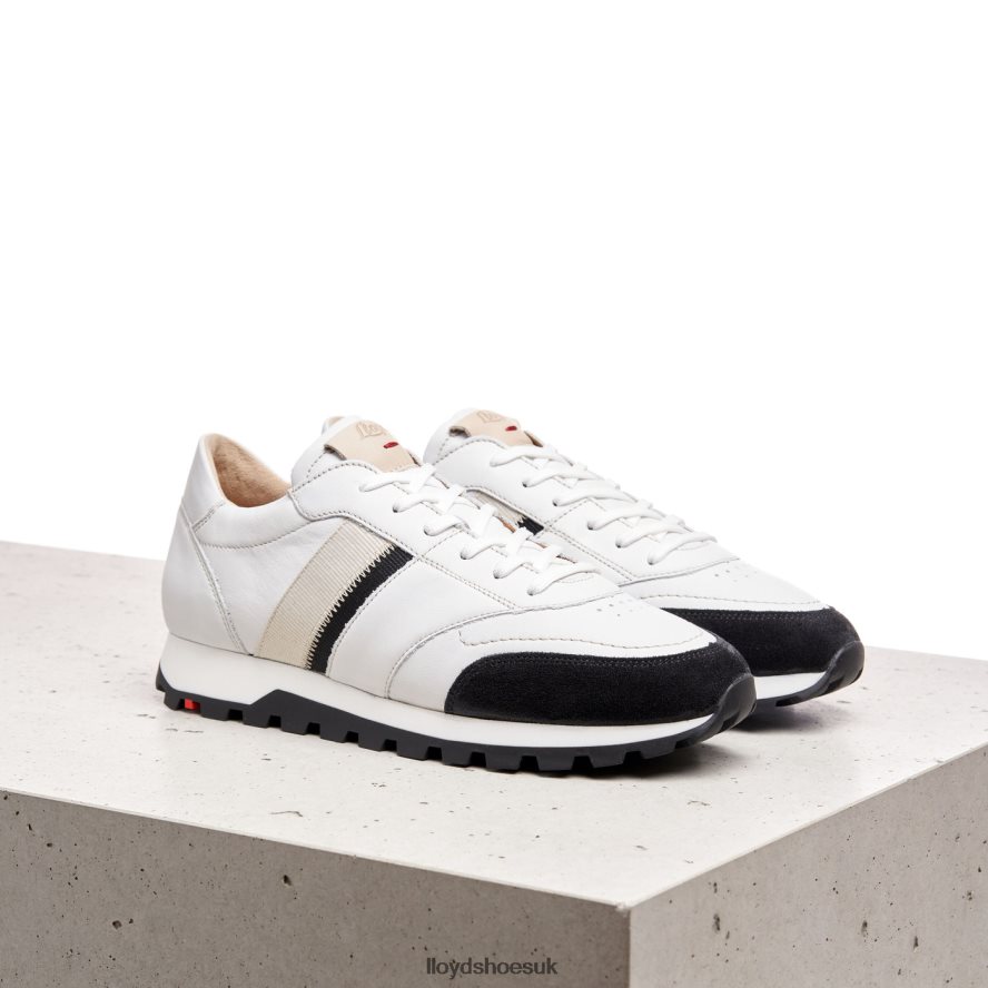 LLOYD Women SPOPTY SMOOTH LEATHER SNEAKERS H4BXXT828 Shoes white