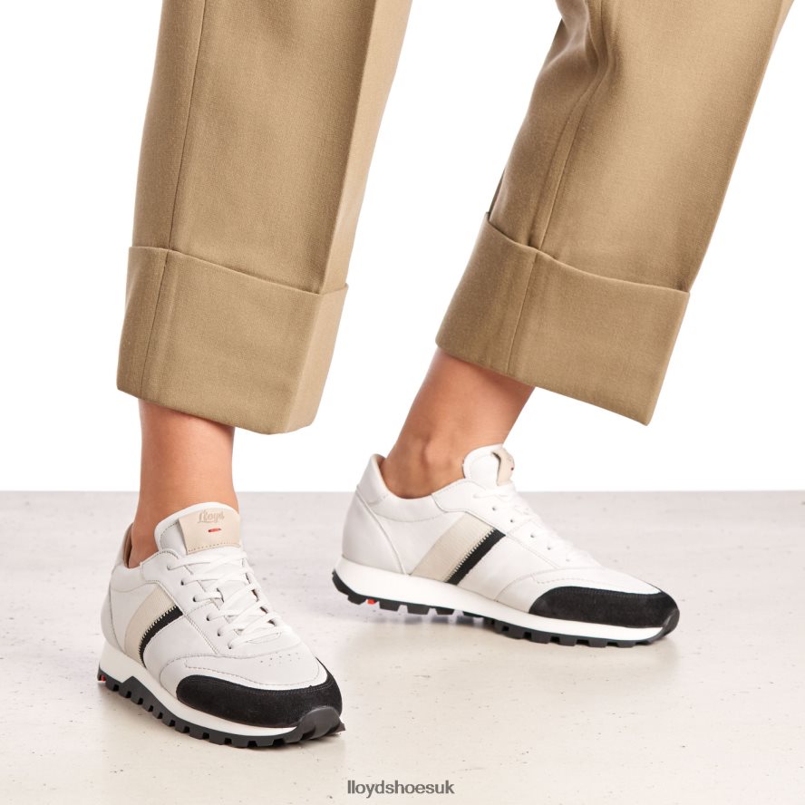 LLOYD Women SPOPTY SMOOTH LEATHER SNEAKERS H4BXXT828 Shoes white